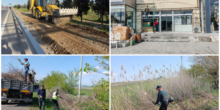 Goranboy rayonunda abadlıq və təmizlik işləri davam etdirilir