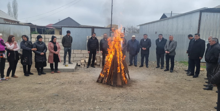 Qızılhacılı qəsəbəsində şəhid Səfiyar Məmmədovun ailəsi bayram günündə ziyarət olundu.
