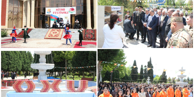Goranboyda Ümummilli Lider Heydər Əliyevin 103-cü ildönümü ilə bağlı kitab festivalı keçirildi