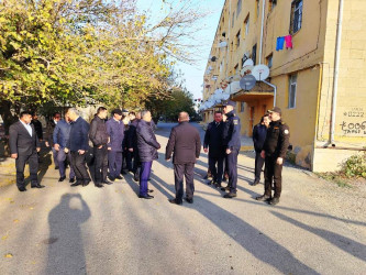 Goranboyda 5 mərtəbəli binada qəzayla bağlı yaranmış vəziyyət nəzarətdədir