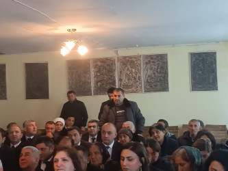 Goranboyda cari ilin son səyyar qəbulu Boluslu kəndində keçirildi
