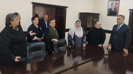 Goranboy rayon İcra Hakimiyyətində bir qrup şəhid ailələrinin müraciətləri dinlənildi