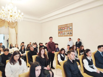 "Goranboy 2026-Gənclər Paytaxtı" ümumrayon tədbirləri çərçivəsində, Heydər Əliyev Mərkəzində bir qrup fəal gənclərlə görüş keçirildi