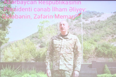Goranboyda “08 noyabr-Zəfər Günü”nə həsr olunmuş, “Azərbaycan Respublikasının Prezidenti cənab İlham Əliyev-Qələbənin, Zəfərin memarı” adlı konfrans keçirildi
