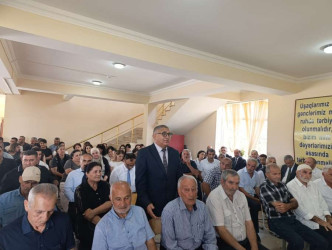 Goranboy şəhərində səyyar qəbul keçirildi