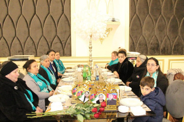 "8 mart - Beynəlxalq Qadınlar Günü" münasibətilə şəhid ailələri ilə birgə bayram tədbiri keçirildi