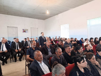 Goranboyda növbəti səyyar qəbul Zeyvə kəndində keçirildi