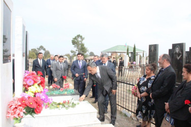Rəhimli kəndində şəhidlərimizin  məzarları ziyarət edildi