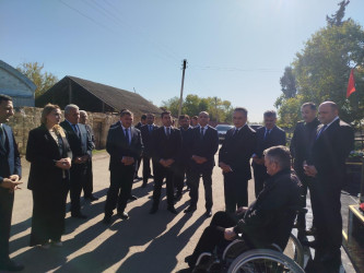 Goranlı kəndində şəhidlərimizin  məzarları ziyarət edildi