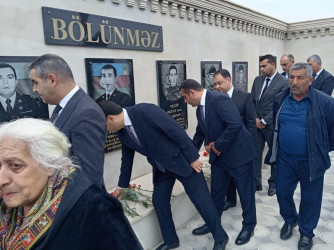 Fəxarlı kəndində Şəhidlər Xatirə Abidəsi yenidənqurma işlərindən sonra ziyarət olundu
