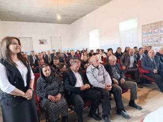 Goranboyda növbəti səyyar qəbul Zeyvə kəndində keçirildi