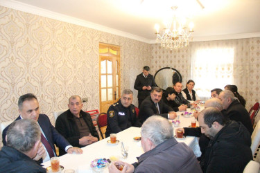 Fəxralı kəndində şəhid ailələri ilə görüş keçirildi