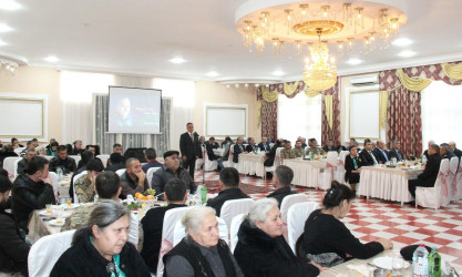 Goranboyda Ümummilli Lider Heydər Əliyevin anım günü ilə bağlı, ehsan süfrəsi təşkil olundu