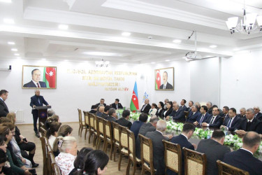 Goranboyda Ümummilli Lider Heydər Əliyevin anım günü ilə  bağlı, “Heydər Əliyev-dövlətçilik və liderlik məktəbi” adlı konfrans keçirildi