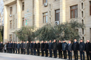 Goranboyda, Xocalı soyqırımı qurbanlarının əziz xatirəsi 1 dəqiqəlik sükutla yad edildi