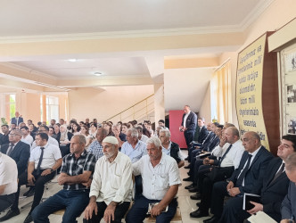 Goranboy şəhərində səyyar qəbul keçirildi