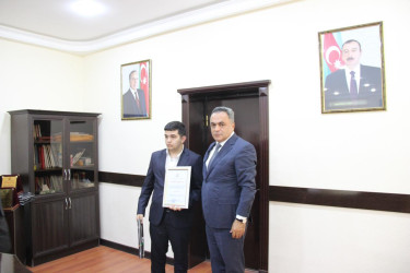 Yüksək nəticə göstərmiş, müxtəlif müsabiqələrdə fərqlənən şagirdlərlə görüş