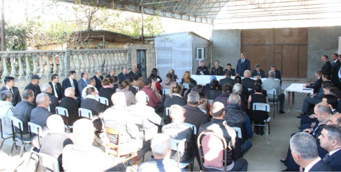 Goranboyda Kəhrizli kəndində səyyar qəbul keçirildi