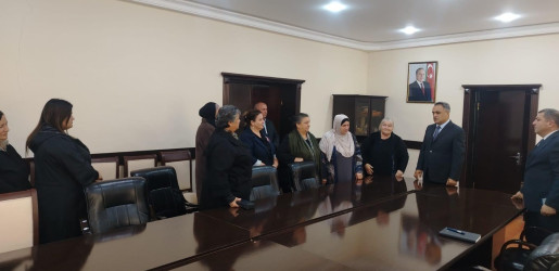 Goranboy rayon İcra Hakimiyyətində bir qrup şəhid ailələrinin müraciətləri dinlənildi
