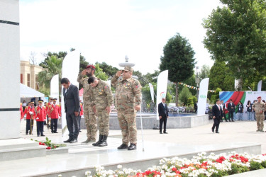 Goranboyda XXIX “Şahin” Hərbi-İdman oyununun final mərhələsi təntənəli şəkildə keçirildi