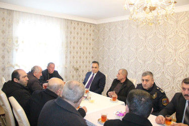 Fəxralı kəndində şəhid ailələri ilə görüş keçirildi