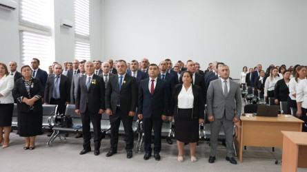 Goranboyda təhsil işçilərinin sentyabr konfransı keçirildi