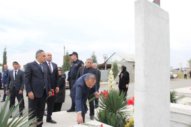 “27 sentyabr-Anım Günü”nün beşinci ildönümü ilə bağlı Dəliməmmədlidə şəhidlərimizin məzarları ziyarət olundu