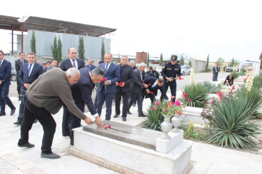 “27 sentyabr-Anım Günü”nün beşinci ildönümü ilə bağlı Dəliməmmədlidə şəhidlərimizin məzarları ziyarət olundu