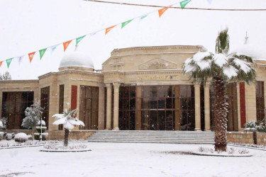 "Gənclər Paytaxtı" Goranboyun qarlı mənzərəsi