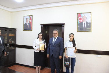 Yüksək nəticə göstərmiş, müxtəlif müsabiqələrdə fərqlənən şagirdlərlə görüş