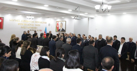 Goranboyda Ümummilli Lider Heydər Əliyevin anım günü ilə  bağlı, “Heydər Əliyev-dövlətçilik və liderlik məktəbi” adlı konfrans keçirildi