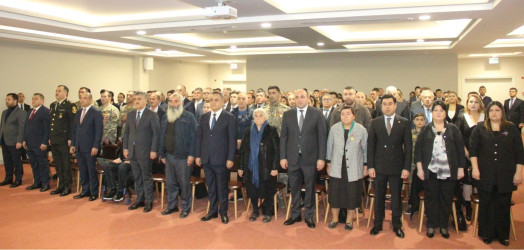 Goranboyda “08 noyabr-Zəfər Günü”nə həsr olunmuş, “Azərbaycan Respublikasının Prezidenti cənab İlham Əliyev-Qələbənin, Zəfərin memarı” adlı konfrans keçirildi