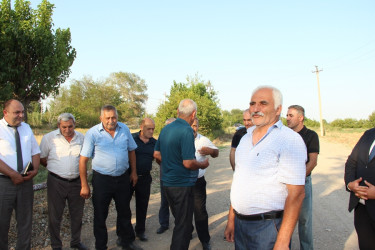 Goranboyda icra başçısı yolun cari təmirindən sonrakı vəziyyətinə baxış keçirdi