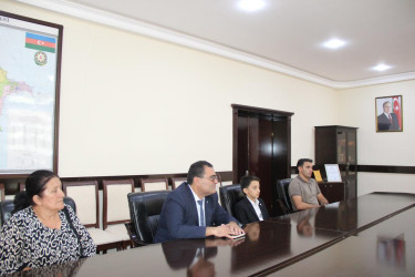 İcra başçısı goranboylu gənc xanəndə ilə görüşdü