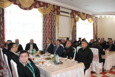 Goranboyda Ümummilli Lider Heydər Əliyevin anım günü ilə bağlı, ehsan süfrəsi təşkil olundu