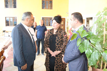Goranboyda yazıçı doğum günü münasibətilə ziyarət olundu