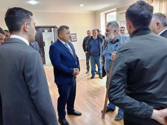 Goranboy rayon İcra Hakimiyyətində vətəndaşların müraciətləri dinlənildi