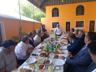 Goranboyda yazıçı doğum günü münasibətilə ziyarət olundu