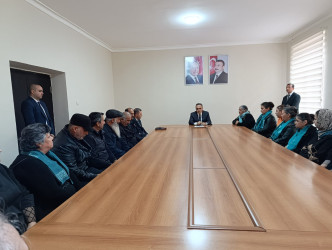 Goranboyda icra başçısı bir qrup şəhid ailələri ilə görüşdü