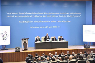 Sabirabad rayonunda pambıqçılığın inkişafına həsr olunmuş regional müşavirə keçirilib