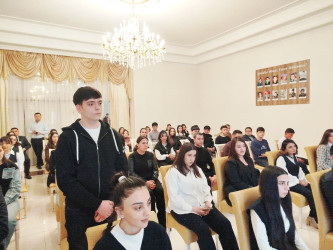 "Goranboy 2026-Gənclər Paytaxtı" ümumrayon tədbirləri çərçivəsində, Heydər Əliyev Mərkəzində bir qrup fəal gənclərlə görüş keçirildi