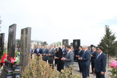 Rəhimli kəndində şəhidlərimizin  məzarları ziyarət edildi