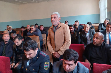 Goranboyda növbəti səyyar qəbul Qaradağlıda keçirildi