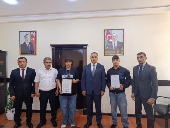 Goranboyda qalib idmançılarla görüş keçirildi