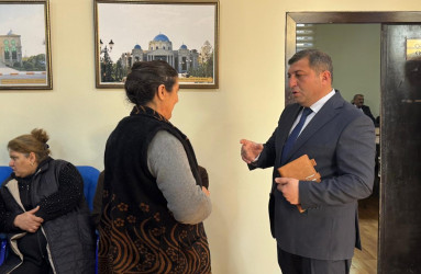Goranboy rayon İcra Hakimiyyətində vətəndaşlar  qəbul edildi, müraciətləri dinlənildi