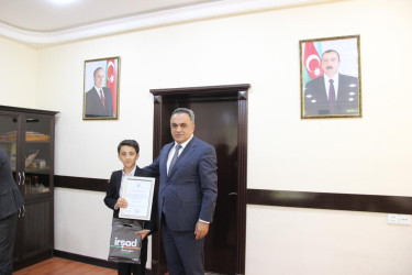 İcra başçısı goranboylu gənc xanəndə ilə görüşdü
