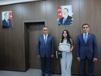 Goranboyda yüksək balnan ali məktəblərə qəbul olan məzunlarla görüş keçirildi
