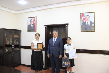 Yüksək nəticə göstərmiş, müxtəlif müsabiqələrdə fərqlənən şagirdlərlə görüş