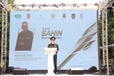 Goranboyda XXIX “Şahin” Hərbi-İdman oyununun final mərhələsi təntənəli şəkildə keçirildi