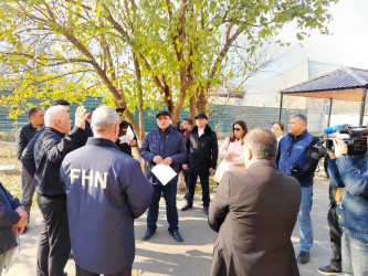 Goranboyda 5 mərtəbəli binada qəzayla bağlı yaranmış vəziyyət nəzarətdədir